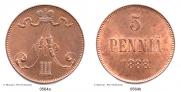 5 pennia 1888 year