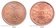 10 pennia 1866 year