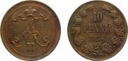 10 pennia 1876 year