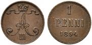 1 penni 1894 year