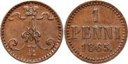 1 penni 1865 year