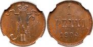 1 penni 1904 year