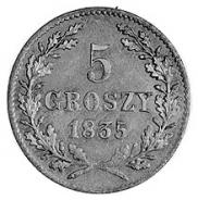 5 groszy 1835 year