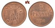 5 pennia 1908 year