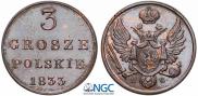 3 grosze 1833 year