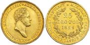 25 złotych 1829 year