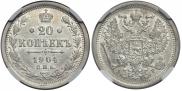 20 kopecks 1904 year