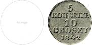 5 kopecks - 10 groszy 1842 year