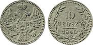 10 groszy 1840 year