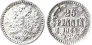 25 pennia 1868 year