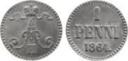 1 penni 1864 year