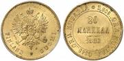 20 markkaa 1880 year