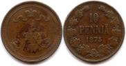 10 pennia 1875 year