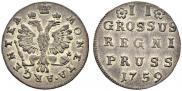 2 grosze 1759 year