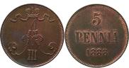 5 pennia 1888 year