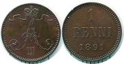 1 penni 1891 year