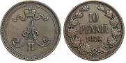 10 pennia 1875 year