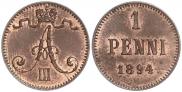 1 penni 1894 year