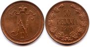 10 pennia 1910 year