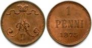 1 penni 1875 year