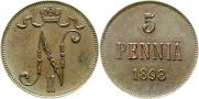 5 pennia 1898 year