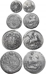 2 kopecks 1758 year