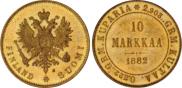 10 markkaa 1882 year