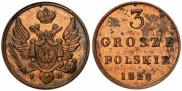 3 grosze 1828 year