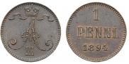 1 penni 1894 year