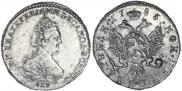 2 roubles 1785 year