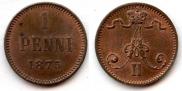 1 penni 1875 year