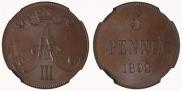 5 pennia 1892 year