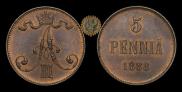 5 pennia 1888 year