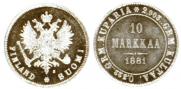 10 markkaa 1881 year