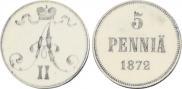 5 pennia 1872 year