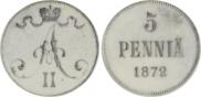 5 pennia 1872 year