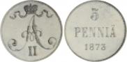 5 pennia 1873 year