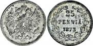 25 pennia 1873 year