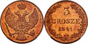 3 grosze 1841 year