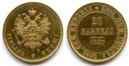 20 markkaa 1880 year