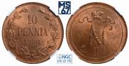 10 pennia 1908 year