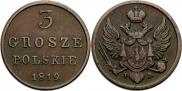 3 grosze 1819 year