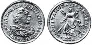 2 roubles 1718 year