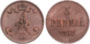 5 pennia 1867 year