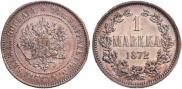 1 markka 1872 year