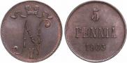 5 pennia 1905 year