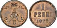 1 penni 1872 year