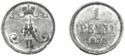 1 penni 1872 year