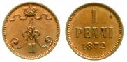 1 penni 1872 year