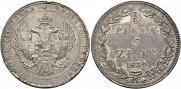 3/4 roubles - 5 złotych 1834 year